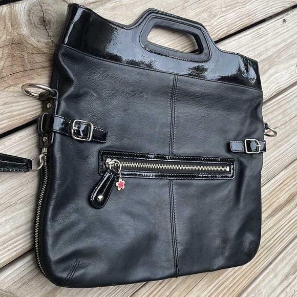 Coach Bonnie Leather Fold-Over Tote Bag /Purse - Picture 3 of 12